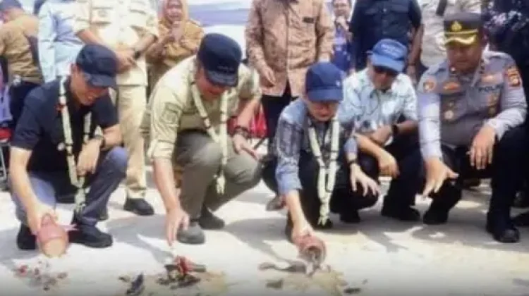 Dibantu CSR, 1,4 Kilometer Jalan di OKI Dicor Beton